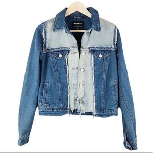 William Rask Two Toned Trucker Jean Jacket Size S